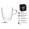 Кружка стеклянная с двойными стенками, 280 мл, серия CANELA, PERFECTO LINEA