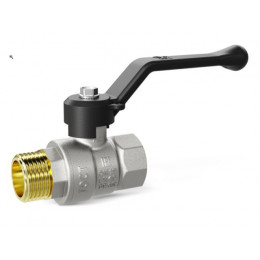 Кран шаровый 1 1/4" нар.-вн. ручка PN25, LD