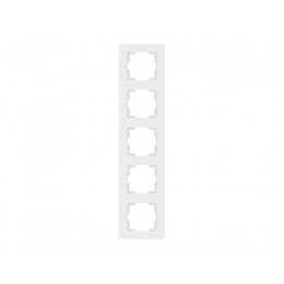 Рамка 5-ая вертикальная белая, RITA, MUTLUSAN