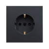 Розетка 1-ая (скрытая, с/з, з/ш) графит, Carre, BYLECTRICA