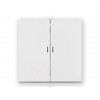 Выключатель 2 клав. (cкрытый, узел, 10А) со световой индикацией белый, Carre, BYLECTRICA