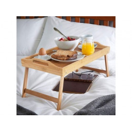 Поднос-столик бамбуковый с ручками, прямоугольный, 50,5х30 см, BAMBOO, PERFECTO LINEA