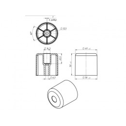 Опора №5 пластмасса STARFIX
