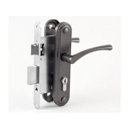 Замок врезной Омега ЗВ7 (серебро)