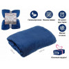 Покрывало флисовое 150x200 см., синее, серия Dream, PERFECTO LINEA
