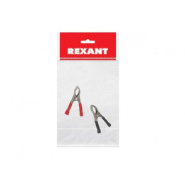 Зажим «крокодил», длина 75 мм, ток 30A, (2шт.) (пакет) REXANT