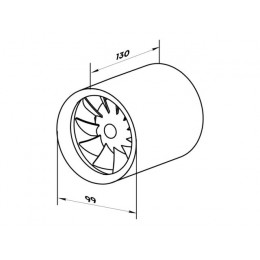 Вентилятор вытяжной канальный Almaz 100 ZERNBERG