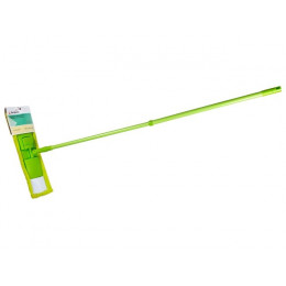 Швабра для пола с насадкой из микрофибры Solid, зеленая, PERFECTO LINEA