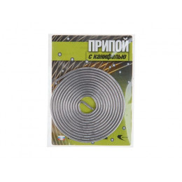 Припой ПОС 61 трубка, спираль ф1,5мм, с канифолью