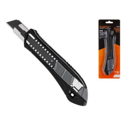 Нож пистолетный с выдвижным лезвием 18мм BLACK LINE STARTUL (ST0923)