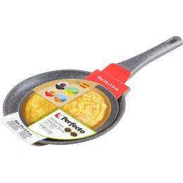 Сковорода блинная литая ф 24х2.5 см, ал., антипр. покр., для индукц. плит, сер. Grey, PERFECTO LINEA