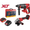 Набор аккум. инструмента WORTEX перфоратор + ушм в чем. ALL1 XLT SET СКИДКА -17%