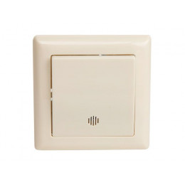 Выключатель 1-клав. (c подсветкой, скрытый, пруж. зажим) кремовый, DARIA, MUTLUSAN