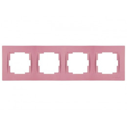 Рамка 4-ая горизонтальная розовая, RITA, MUTLUSAN