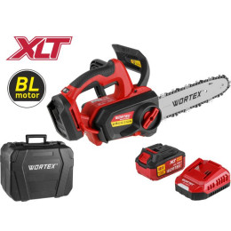 Аккум. пила цепная WORTEX CEC 2518-3 в чем. ALL1 XLT SET БЕСЩЕТ., 18 В, 25.4 см