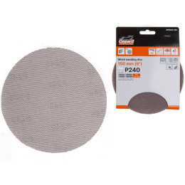 Шлифлист 150мм круг Р240 сетка, самосцепл. 5шт. GEPARD (GP5020-240)