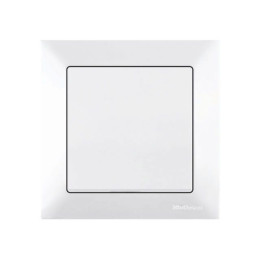 Выключатель 1-клав. (скрытый, винт. зажим) белый, DARIA, MUTLUSAN