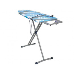 Доска гладильная НИКА 10 (металл 1220 х 400), без подрук,подставка п/утюг, удлинит, NIKA