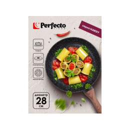 Сковорода ф 28х5.5 см, алюм., антиприг. покр., серия Hardy, PERFECTO LINEA
