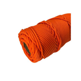 Паракорд с сердечником (3 нити) d2мм оранжевый 50м