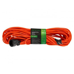 Удлинитель-шнур 20м (1 роз., 2,2кВт, б/з, ПВС 2х1) Юпитер