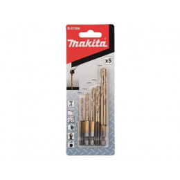Набор сверл по металлу HSS-TiN, 5 шт. MAKITA