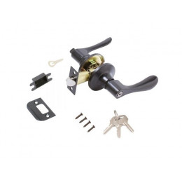 Защелка врезная межкомнатная 8531 ET BL черная кл/фикс СТАНДАРТ