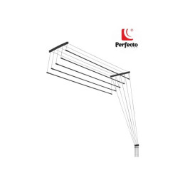 Сушилка для белья потолочная алюминиевая 1,8 м, 5 стержней, BLACK STYLE, PERFECTO LINEA