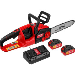 Аккум. пила цепная WORTEX CEC 3536-1 шина 35 см (14"), 3/8" LP, 1.3 мм  с акб и зу ALL1 XLT SET