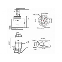 Картридж D40 для смесителя, тип A-S, AV Engineering