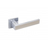 Ручка дверная АЛЛЮР АРТ "ЛАНА" SC/светло-серое дерево (869SSD) мат.хром/св-сер дерЗАЩИТ.ПЛЕНКА