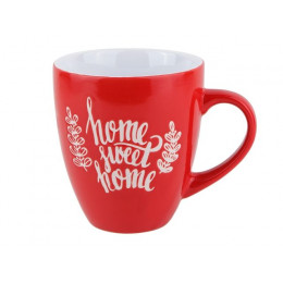 Кружка керамическая, 400 мл, Любимый дом, красная, PERFECTO LINEA