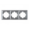 Рамка 3-местная серебро, Стиль, Bylectrica