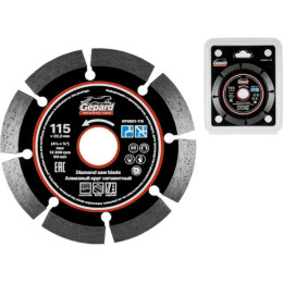 Алмазный круг 115х22 мм универс. сегмент. GEPARD