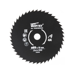 Диск пильный по металлу 89x10 мм 44 зуб. HS S044 M WORTEX для HS 2865