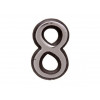 Цифра дверная АЛЛЮР БОЛЬШАЯ пластик "8" хром