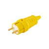 Вилка (с/з, 16А, 250В) желтая, Bylectrica