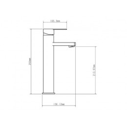 Смеситель для умывальника D35-A, серия 210 черный ECONOCE