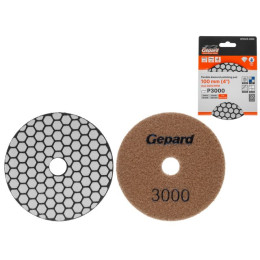 Алмазный гибкий шлифкруг "Черепашка" 100мм P3000 сух. GEPARD (GP5023-3000)