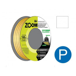 Уплотнитель "P" белый 9x5,5мм сдвоенный профиль (2х50м) ZOOM CLASSIC