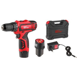 Аккум. дрель-шуруповерт WORTEX BD 1215-1 Li в чем. 12.0 В, 2 акк., 1.5 А/ч Li-Ion, 2 скор., 25 Нм