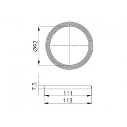 Прокладка для выпуска 3 1/2", AV Engineering