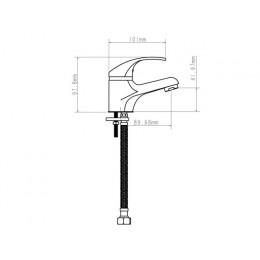 Смеситель для умывальника D35-A, серия 260, ECONOCE