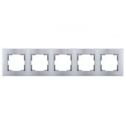 Рамка 5-ая горизонтальная серебро, RITA, MUTLUSAN