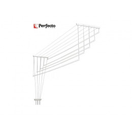Сушилка для белья потолочная алюминиевая телескоп. 1,0-1,8 м, 5 стержней, белая, PERFECTO LINEA