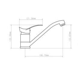 Смеситель для кухни D40-A, серия 310, ECONOCE