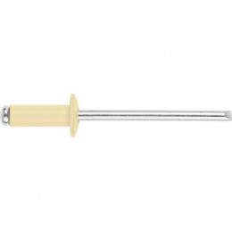 Заклепка вытяжная 3.2х8 мм алюминий/сталь, RAL 1014 (1000 шт в карт. уп.) STARFIX