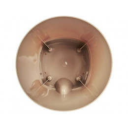 Горшок для цветов с прикорневым поливом, 4 л., Amsterdam, молочный шоколад, InGreen