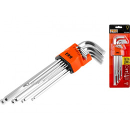 Набор ключей шестигр. 1,5-10мм 9шт экстрадлинн. с шар. PRO STARTUL (PRO-89609)