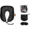 Подушка для путешествий с эффектом памяти, набор (маска для сна, чехол), черный, ARIZONE